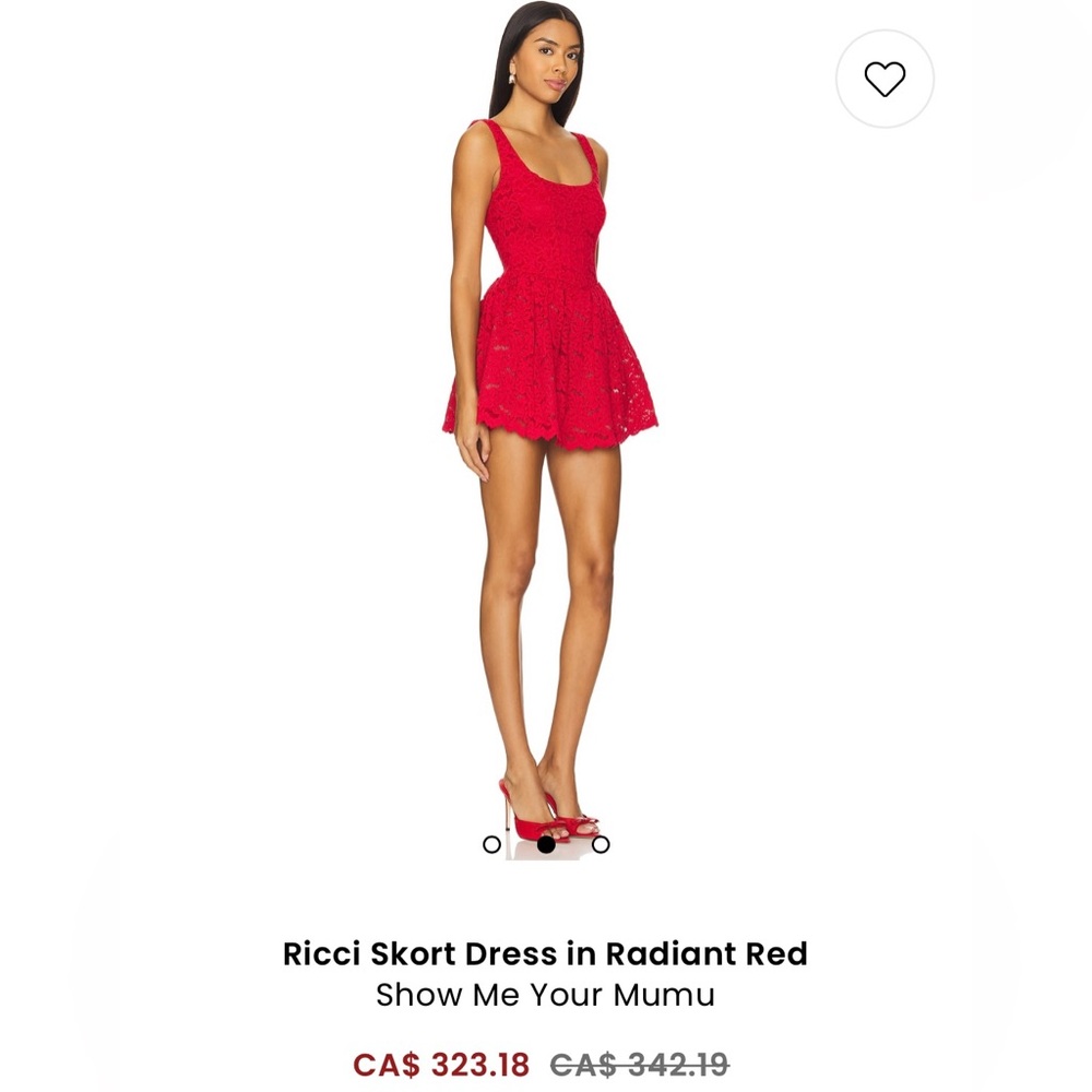 REVOLVE Show Me Your Mumu Riccci Skort Dress in Radiant Red